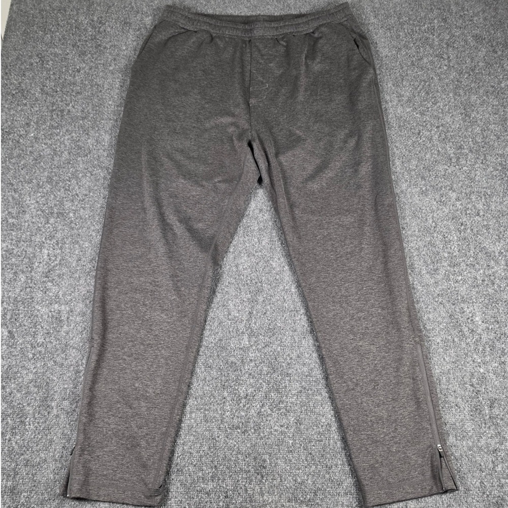 Vuori Sunday Performance Track Pant Mens XXL Gray Heather Ankle Zip V454